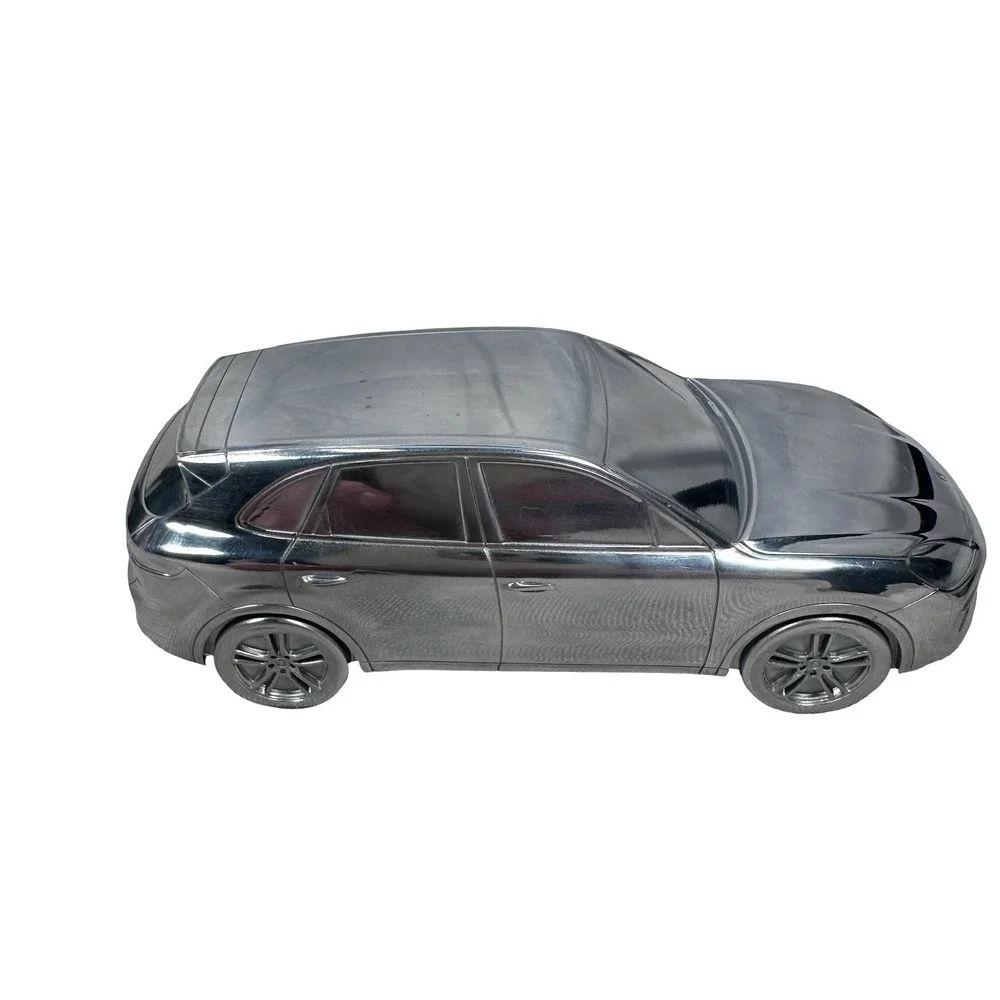Porsche Cayenne Turbo Limited Edition Model Silver Metal Paperweight Desktop SUV
